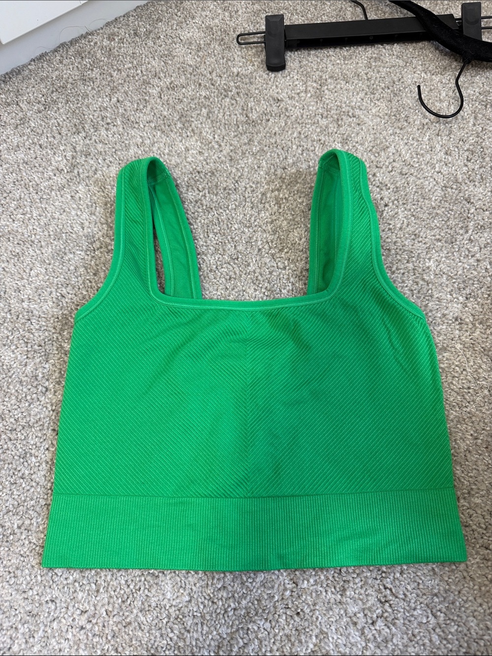all in motion Green Ribbed Crop Sports Bralette